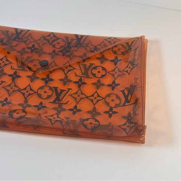 Louis Vuitton PVC Monogram Printed Envelope Pouch Orange - Picture 9 of 12